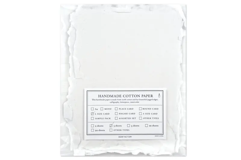Handmade Cotton Watercolor Paper, 4.9" X 6.5" 1