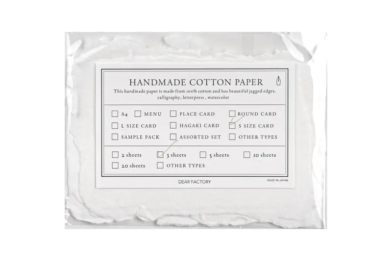 Handmade Cotton Watercolor Paper, Mini Cards, Set Of 3 1