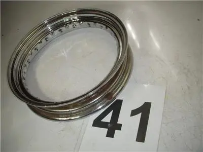 Harley Davidson Old Style Vintage 16 Inch 36 Spoke Large Valve Hole Rusty Wheel Rim-41 (Wall) 1