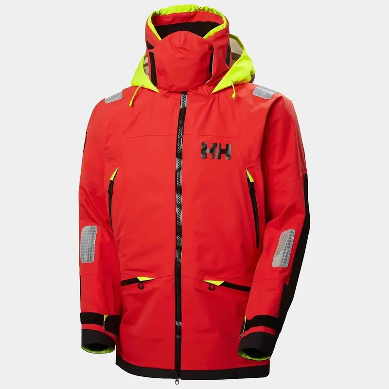Helly Hansen Men's Aegir Race Sailing Jacket 2.1 Alert Red 1