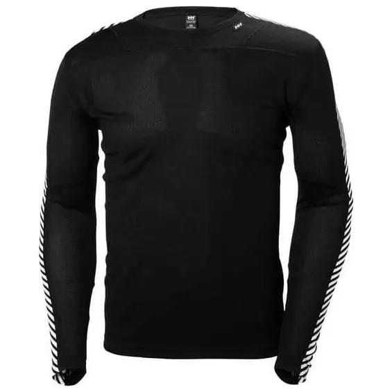 Helly Hansen Mens Lifa Crew Base Layer Top Black 1