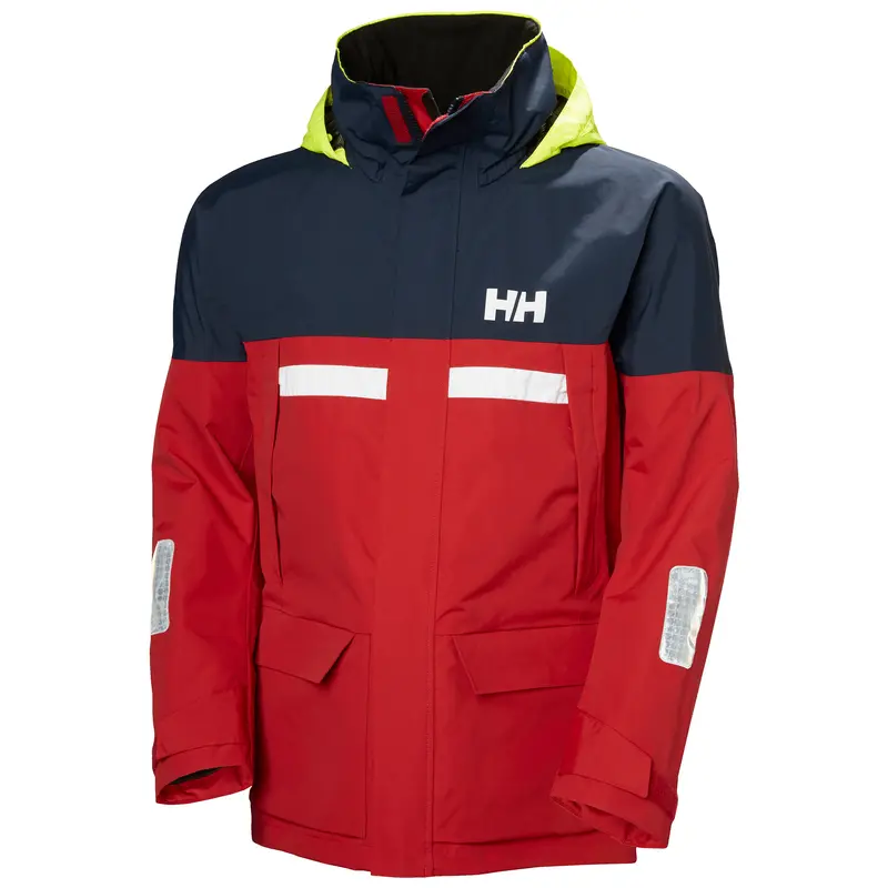 Helly Hansen Men's Pier Red 4.0 Coastal Sailing Jacket 1