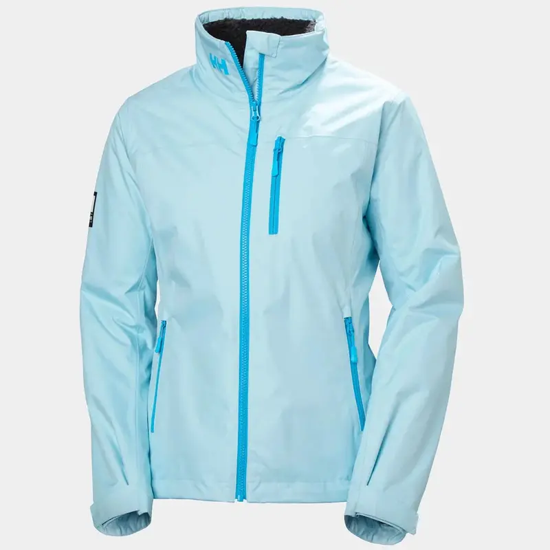 Helly Hansen Women's Crew Hooded Pile Jacket Light Cyan 1