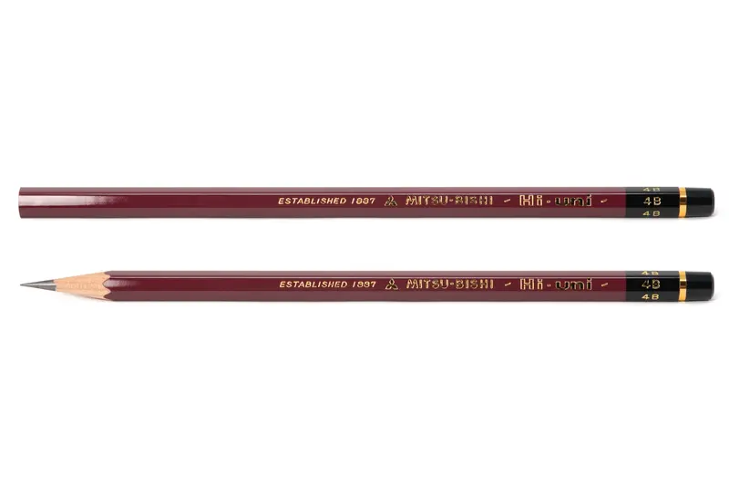 Hi-Uni Pencil, 4B, Single 1