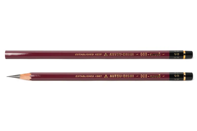 Hi-Uni Pencil, 9B, Single 1