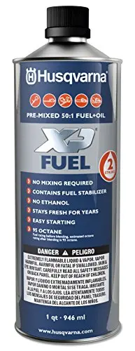 Husqvarna 585572601 Pre-Mixed 2-Stroke Fuel And Oil For Engines, 1-Quart, 1-Pack 1