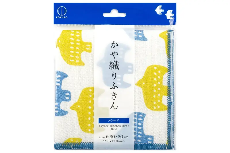 Kayaori Cleaning Cloth, 12", Birds 1