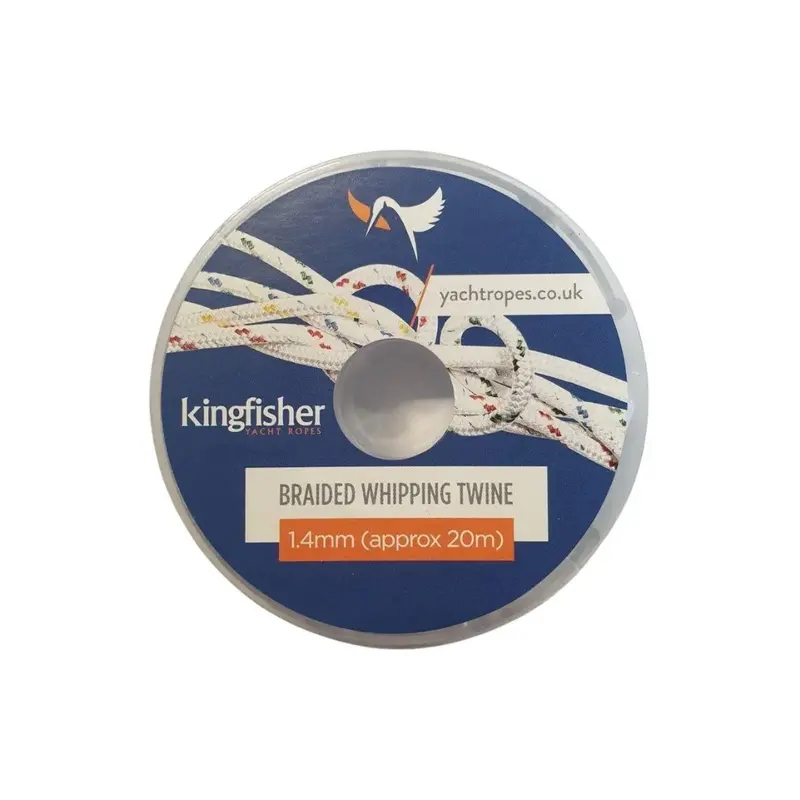 Kingfisher 1.4Mm Braided Whipping Twine - White 1