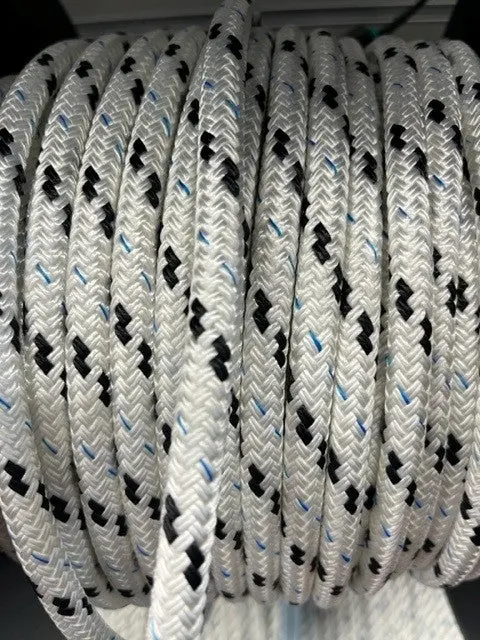 Kingfisher Braid On Braid Polyester Rope Black Fleck 8Mm 1