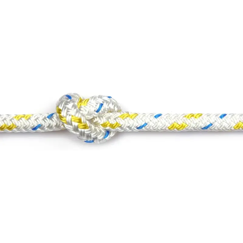 Kingfisher Braid On Braid Polyester Rope Yellow Fleck 8Mm 1