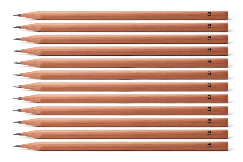 Kitaboshi Cedar Pencils, B, Set Of 12 1