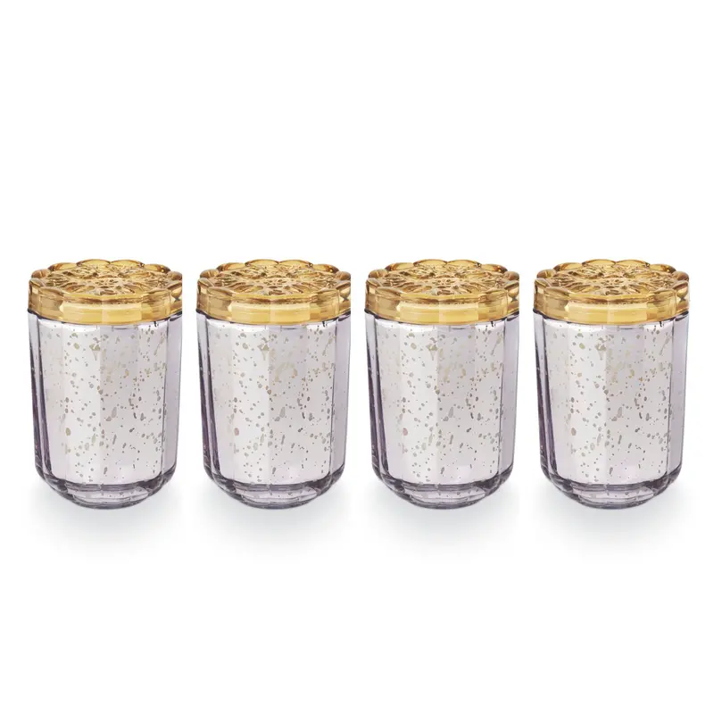 Lavender Lala Flourish Glass Four Candle Bundle 1