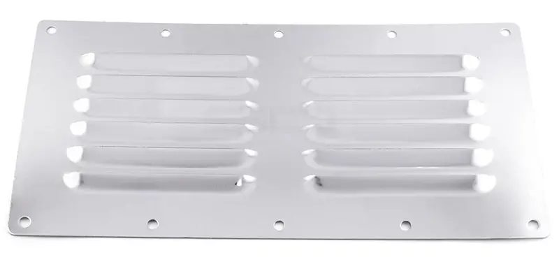 Louvered Horizontal Vent Stainless Steel 1