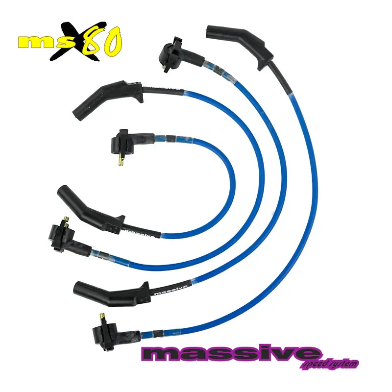 Massive Msx80 Spark Plug Wires Ford Focus Escort Sohc Spi Msd Clip On Style Boot '97+ 1
