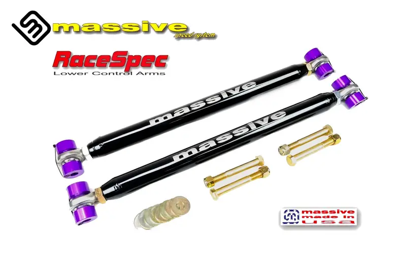 Massive Racespec Adjustable Rear Lower Control Arms 78-88 Gm G Body 1
