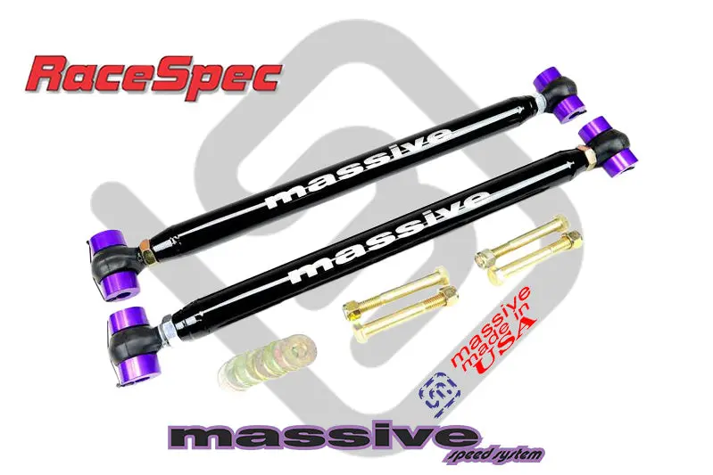 Massive Racespec Series Adjustable Rear Lower Control Arms With Protective Boots 78-88 Gm G Body 1