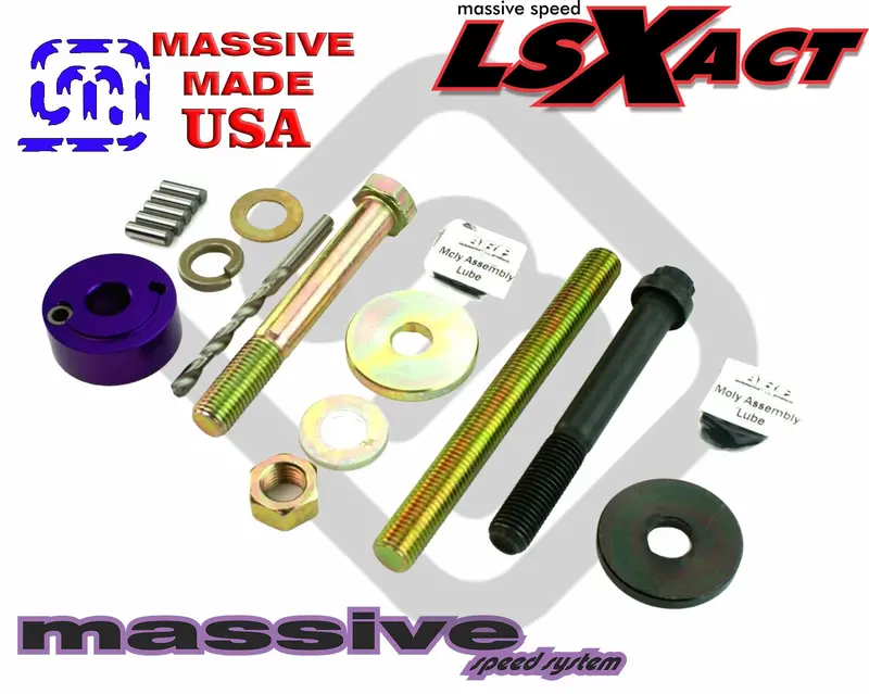 Massive Speed Crank Pinning Install Harmonic Damper Balancer Pulley Bolt Ls1 Arp Kit Tool Lsx Mato'16714 1