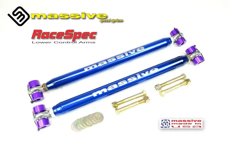 Massive Speed Race Spec Series Adjustable Rear Lower Control Arms 64-72 Gm A Body 3