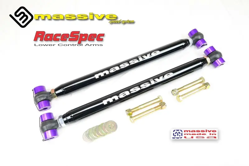 Massive Speed Racespec Adjustable Rear Lower Control Arms 2002-2009 Chevrolet Trailblazer / Gmc Envoy /Buick Rainer /Oldsmobile Bravada /Isuzu Ascender /Saab 9-7X 1