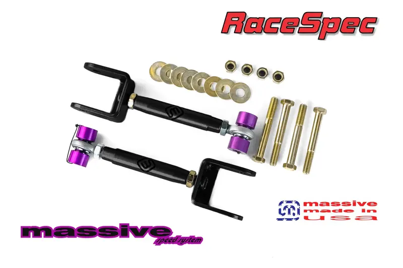 Massive Speed Racespec Series Rear Adjustable Upper Control Arms 68-72 Gm A Body 1