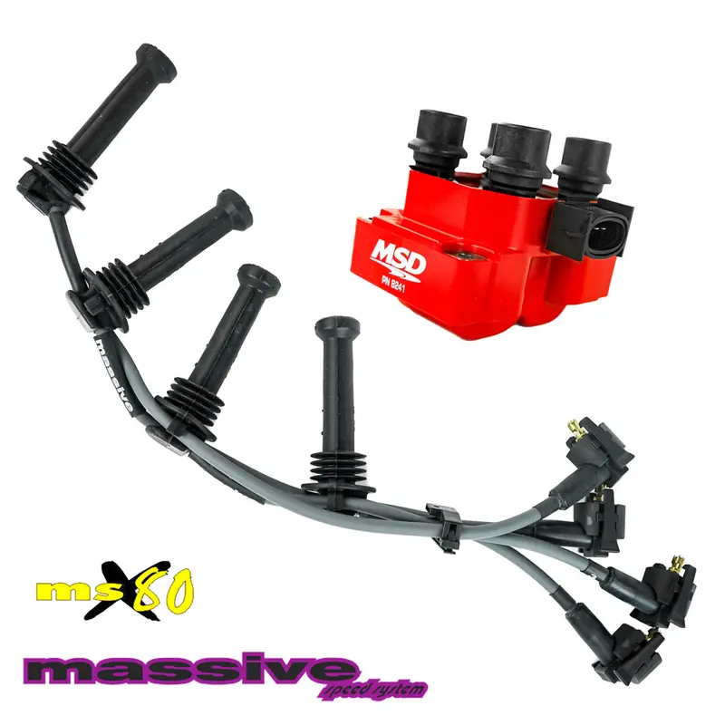 Massive Speed Zap-Pak Ignition Kit: Msd Coil Msx80 Performance Spark Plug Wires Ford Focus 00-04 Maig'4450 1