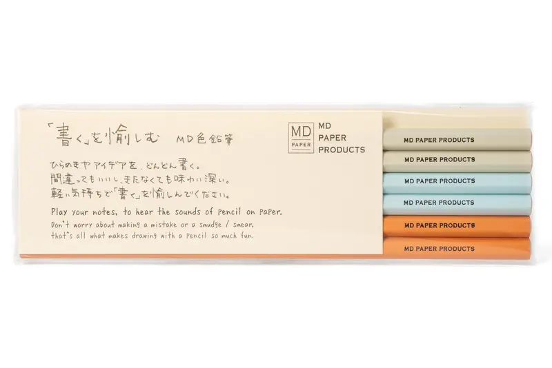Midori Md Colored Pencil, Set Of 6 1