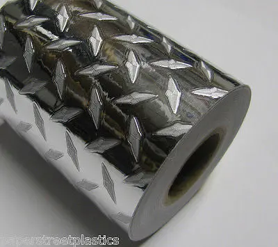Mini Diamond Plate Sign Vinyl 12 Inch X 30 Feet 1