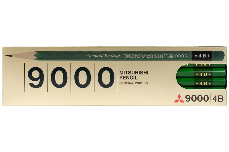 Mitsubishi 9000 Pencil, 4B, Set Of 12 1