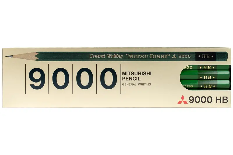 Mitsubishi 9000 Pencil, Hb, Set Of 12 1