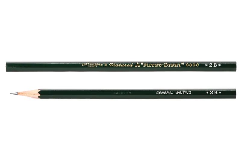 Mitsubishi 9800 Pencil, 2B, Single 1