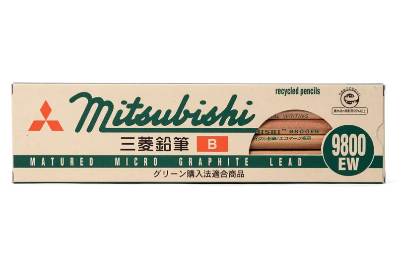 Mitsubishi 9800Ew Recycled Pencil, B, Set Of 12 1
