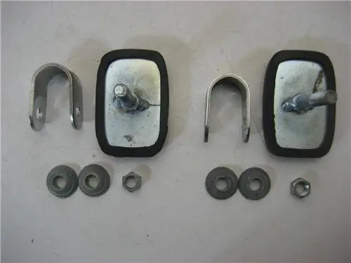 Motorcycle Accessory Mc Enterprises Crash Bar Pads; Footrests New 21618-22 (A-34) 1