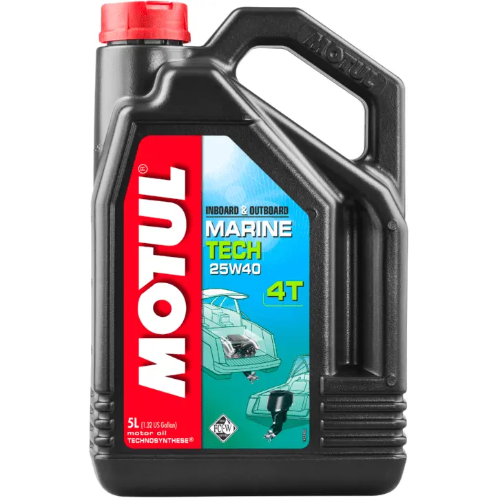Motul Motor Oil Inboard Outboard Marine Tech 25W40 4 Stroke Oil 1