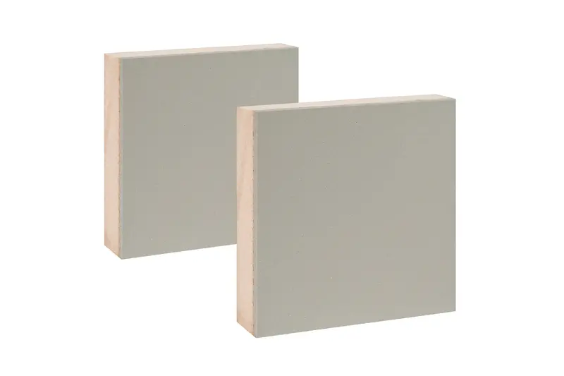 Mounted Grey Linoleum, 3" X 3", Pack Of 2 1