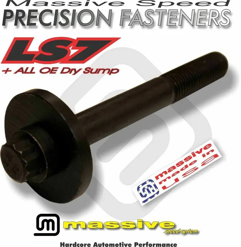 Mss Crank Harmonic Damper Balancer Pulley Bolt Ls3 Ls7 Ls9 Zr1 Z06 Z/28 Dry Sump 1