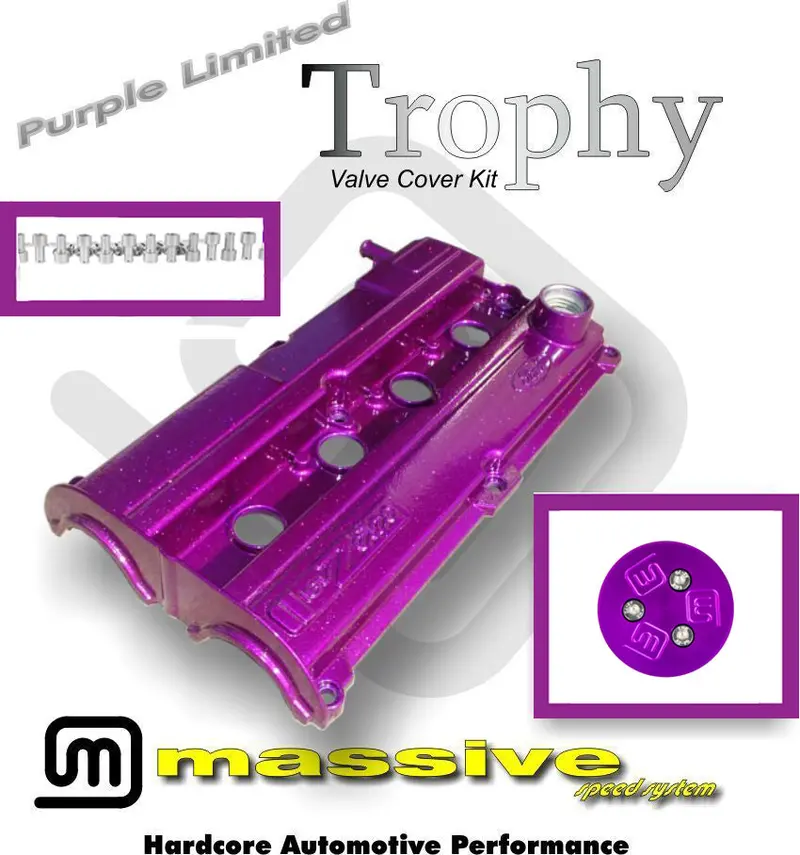 Mss Trophy Engine Cam Valve Cover Kit Focus Zetec 2.0 Contour W Ss Hardware Cap 6