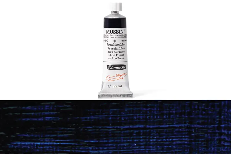 Mussini Oil Colors, 35 Ml, #490 Prussian Blue 1