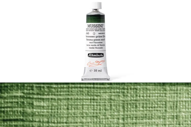 Mussini Oil Colors, 35 Ml, #640 Verona Green Earth 1