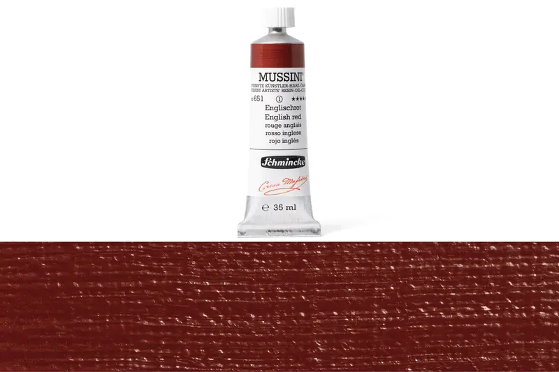 Mussini Oil Colors, 35 Ml, #651 English Red 1