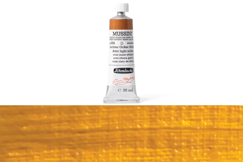 Mussini Oil Colors, 35 Ml, #656 Attic Light Ochre 1