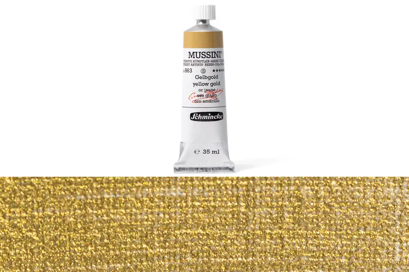 Mussini Oil Colors, 35 Ml, #863 Yellow Gold 1