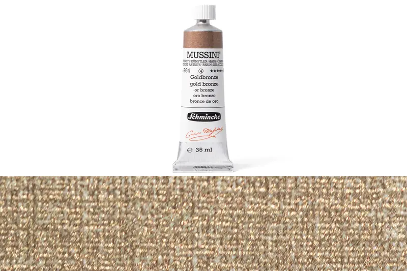 Mussini Oil Colors, 35 Ml, #864 Gold Bronze 1
