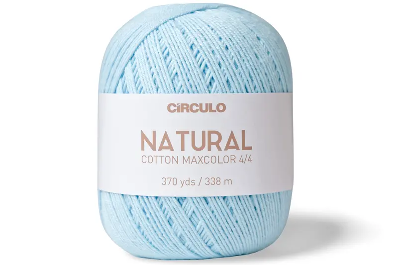 Natural Cotton Maxcolor 4/4 Yarn, #2012 Candy Blue 1