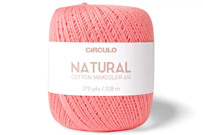 Natural Cotton Maxcolor 4/4 Yarn, #4004 Coral 1