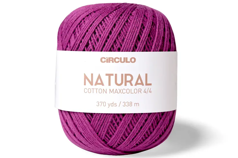 Natural Cotton Maxcolor 4/4 Yarn, #6375 Grape 1