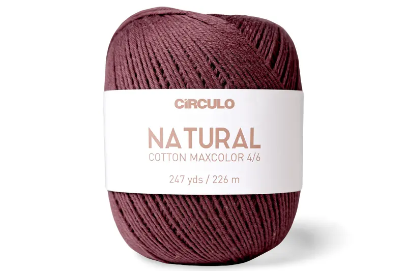 Natural Cotton Maxcolor 4/6 Yarn, #7311 Tobacco 1