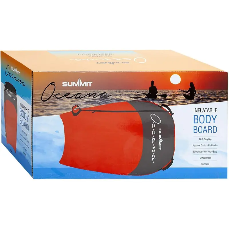 New Summit Oceana Single Inflatable Body Board Red 1