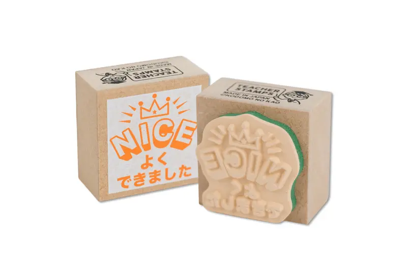 'Nice' Rubber Stamp, 1.25" 1