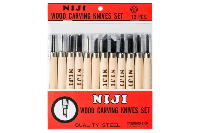 Niji Carving Knives, Set Of 12 With Sharpening Stone 1