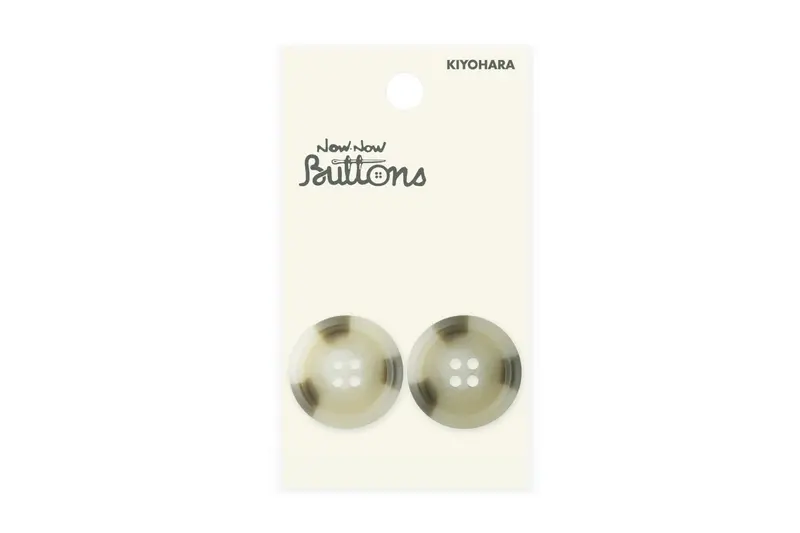 Now Now Buttons, Mottled Beige 4